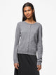 PIECES Medium PCNORA Cardigan | Grey Melange