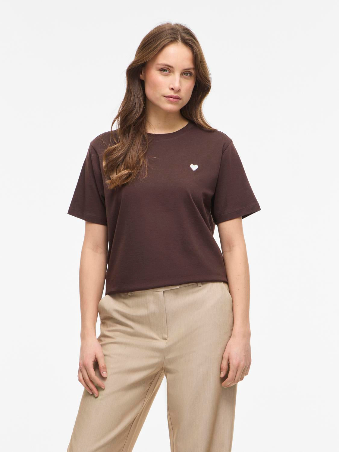 Vila - Vivora - T-shirt - Coffee Bean