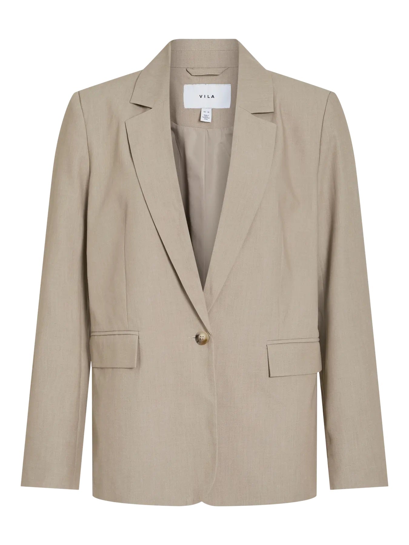 VILA SIFFE L/S BLAZER - NOOS - Seneca Rock MELANGE