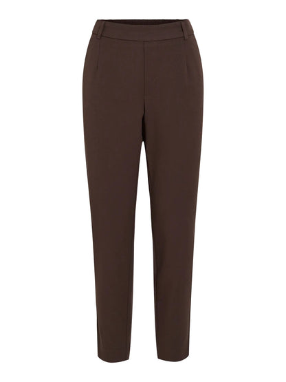 VILA VIVARONE HW SLIM PANT | Coffee Bean