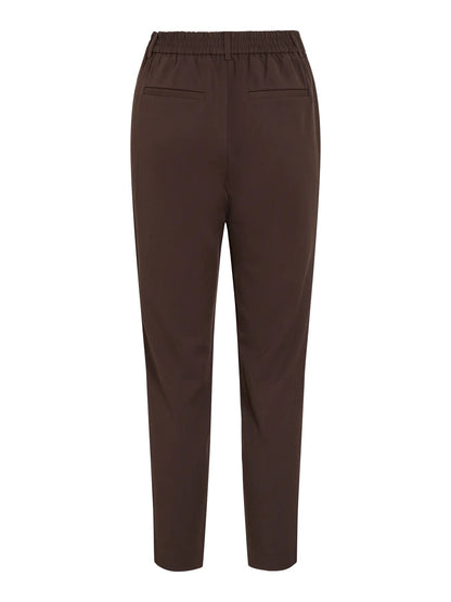 VILA VIVARONE HW SLIM PANT | Coffee Bean