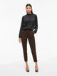 VILA VIVARONE HW SLIM PANT | Coffee Bean