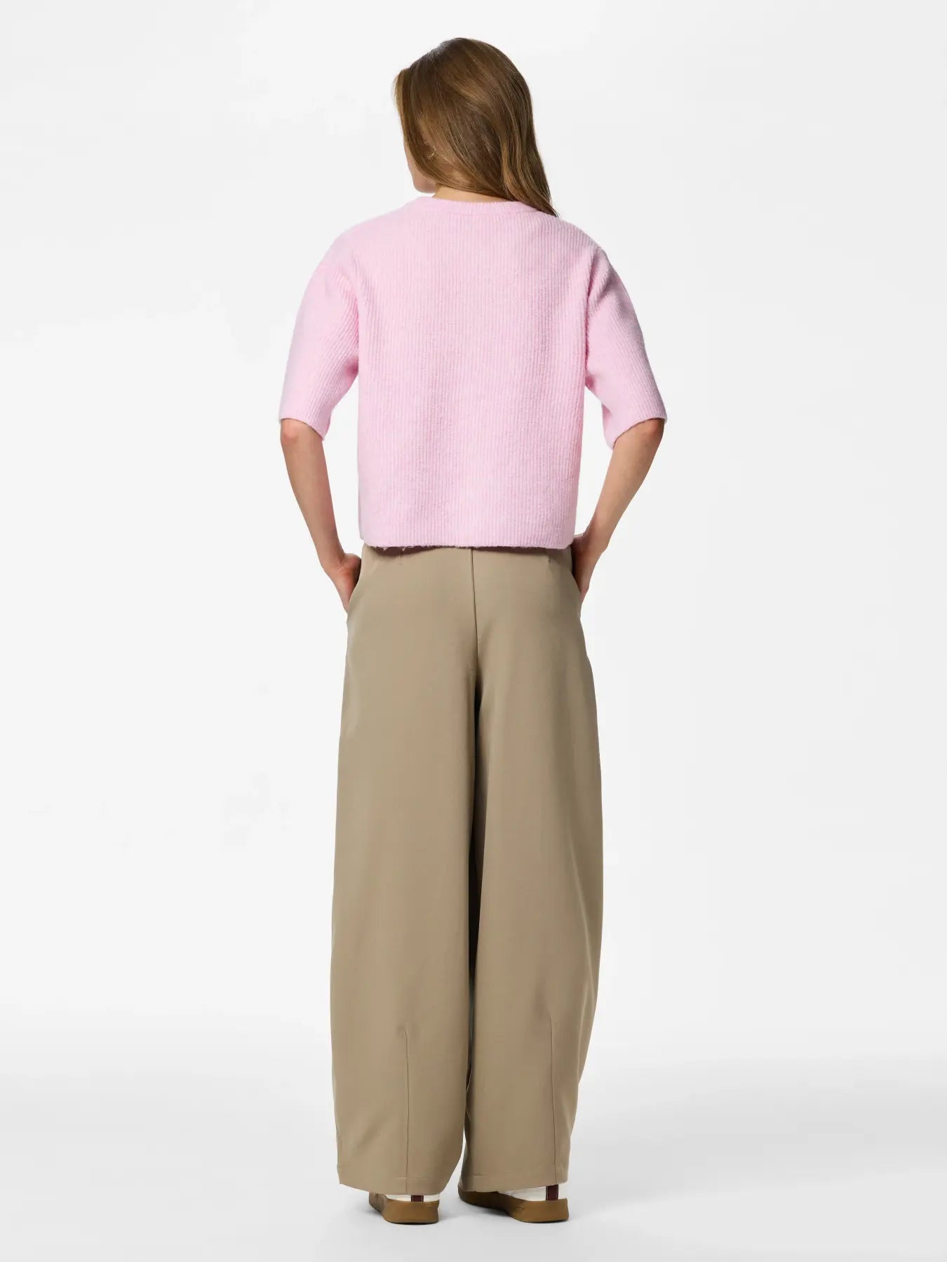 PIECES PCSILLY SS O-NECK KNIT CARDIGAN | Roseate Spoonbill Mel