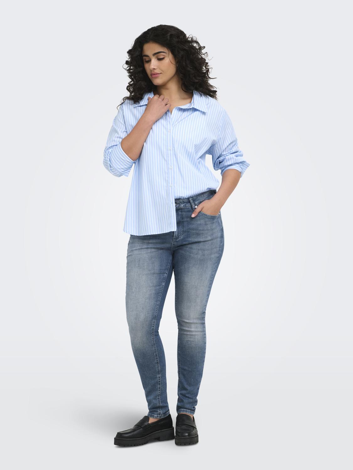 Only Carmakoma - Caroregon - Skjorte - Soft Chambray