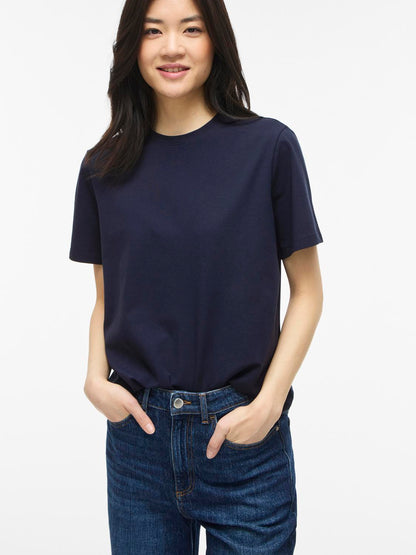 Vila - Vinora - T-shirt - Navy Blazer