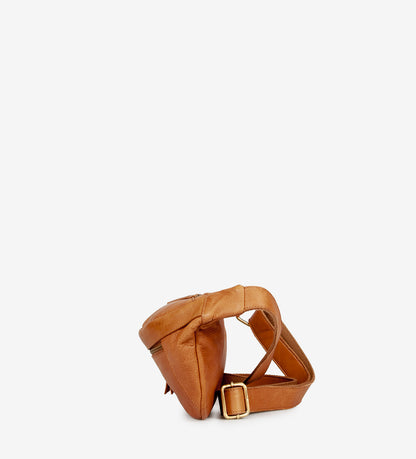 TREATS Cognac Rita Leather Bumbag