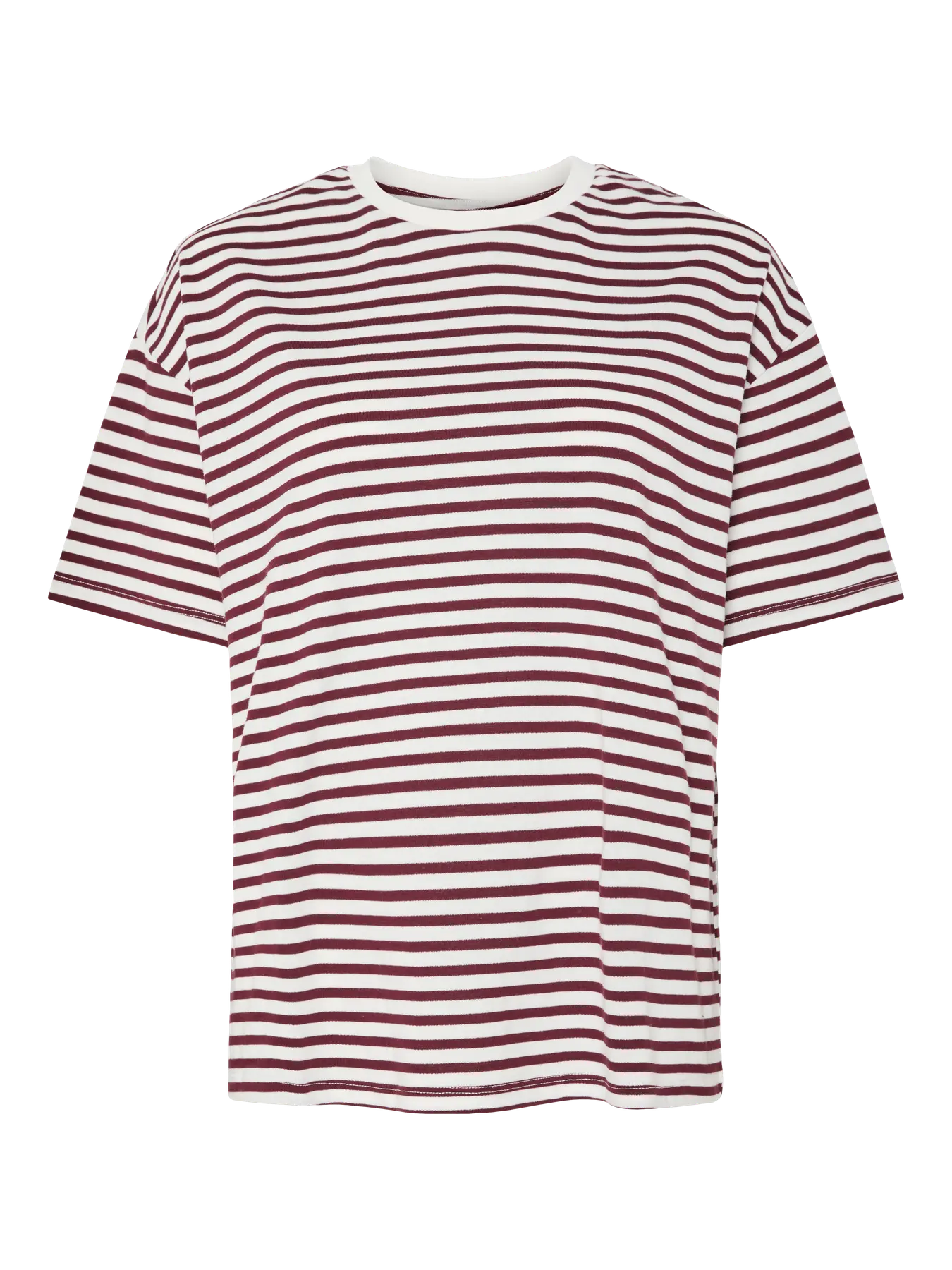 PIECES PCSADIE 2/4 TEE JRS | Cloud Dancer Tawney port