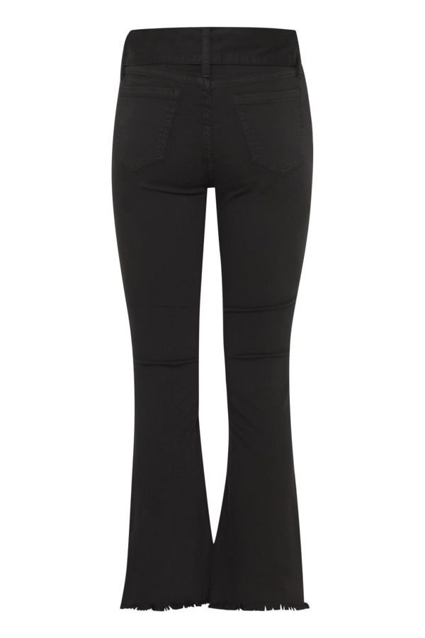 sorbet sorte jeans bælte med rund spænde SBANITA PANT Jet Black