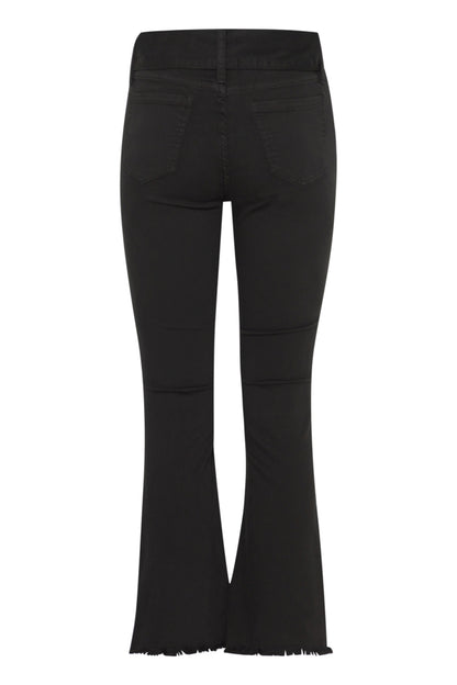 sorbet sorte jeans bælte med rund spænde SBANITA PANT Jet Black