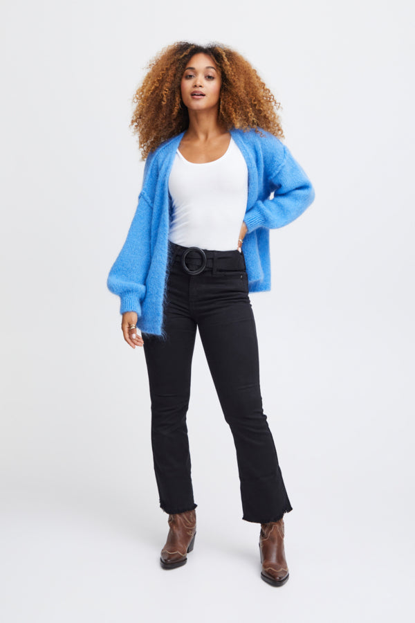 sorbet sorte jeans bælte med rund spænde SBANITA PANT Jet Black