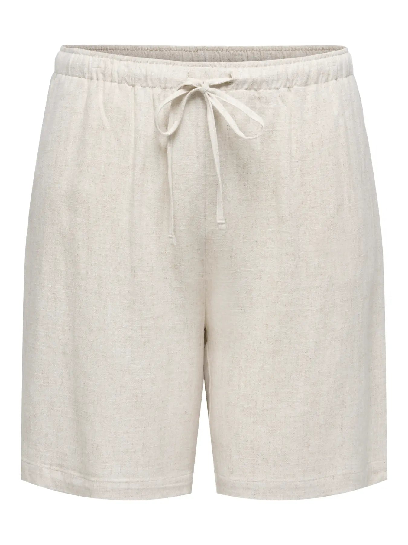 ONLY Carmakoma CARSIESTA PULL-UP LIN SHORTS | Moonbeam