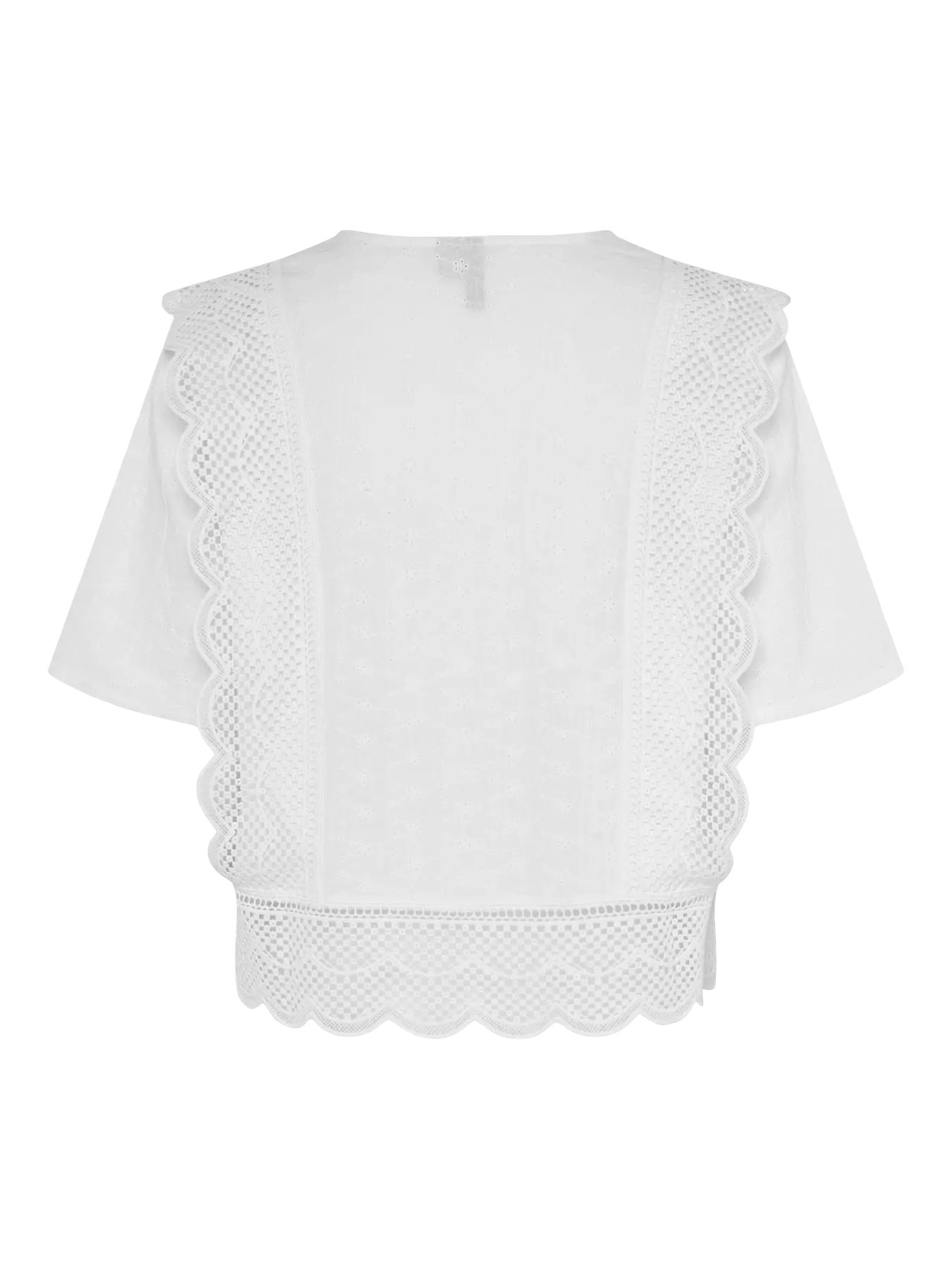 PIECES PCSIMINNA SS TOP WVN | Cloud Dancer