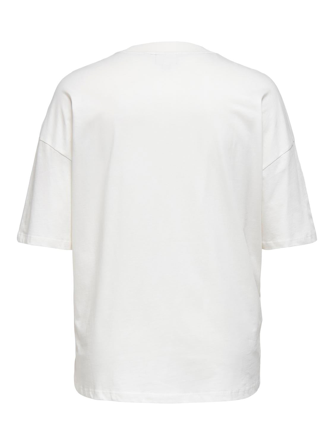Only Carmakoma - Carkourtney - T-Shirt - Cloud Dancer