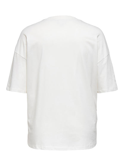Only Carmakoma - Carkourtney - T-Shirt - Cloud Dancer