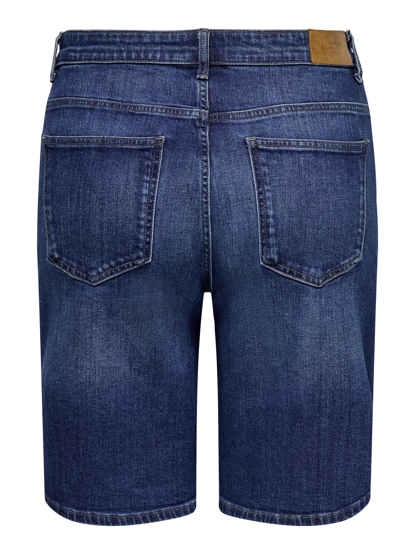 ONLY CARSONNY HW WIDE DNM SHORTS - Dark Blue Denim