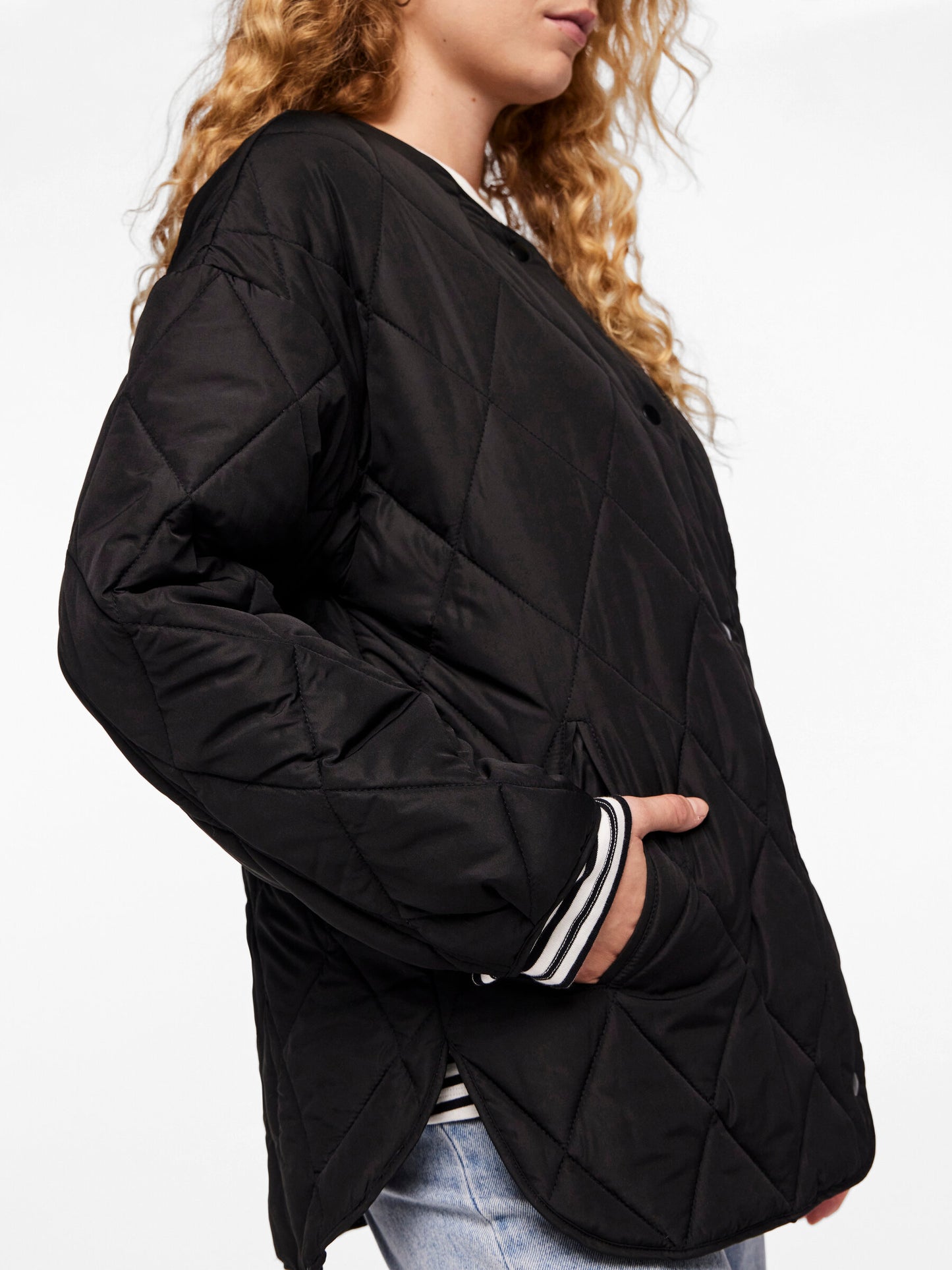 PIECES Black Quilted Jacket PCSTELLA QUILTED JACKET NOOS BC