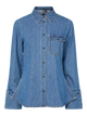 PIECES PCSVEA LS Denim shirt | Medium Blue Denim