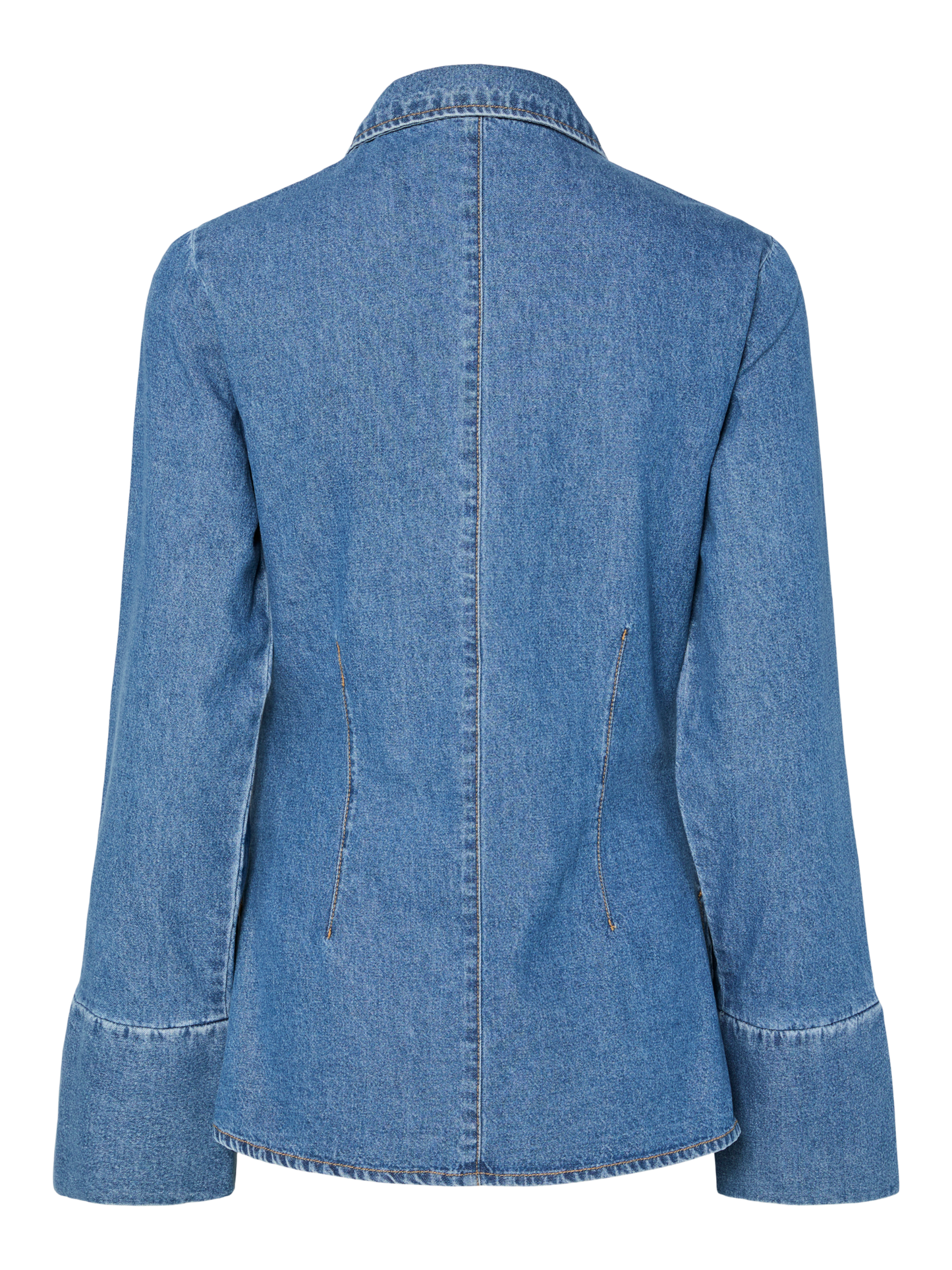 PIECES PCSVEA LS Denim shirt | Medium Blue Denim