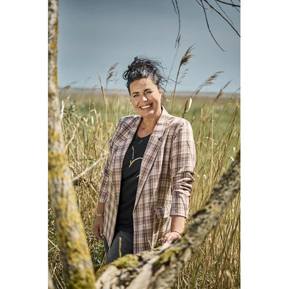 ZOEY Pink Check | HANNAH BLAZER