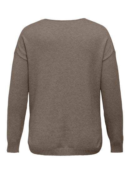 Only Carmakoma - Carmargareta - Pullovers - Walnut
