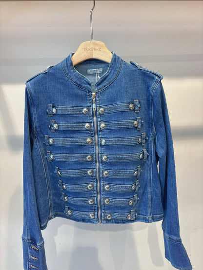 MIND by lene denim uniforms jakke medium blue