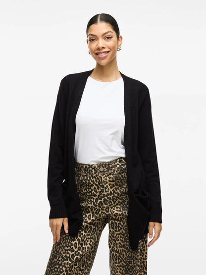 VILA VIRIL OPEN cardican  | Black