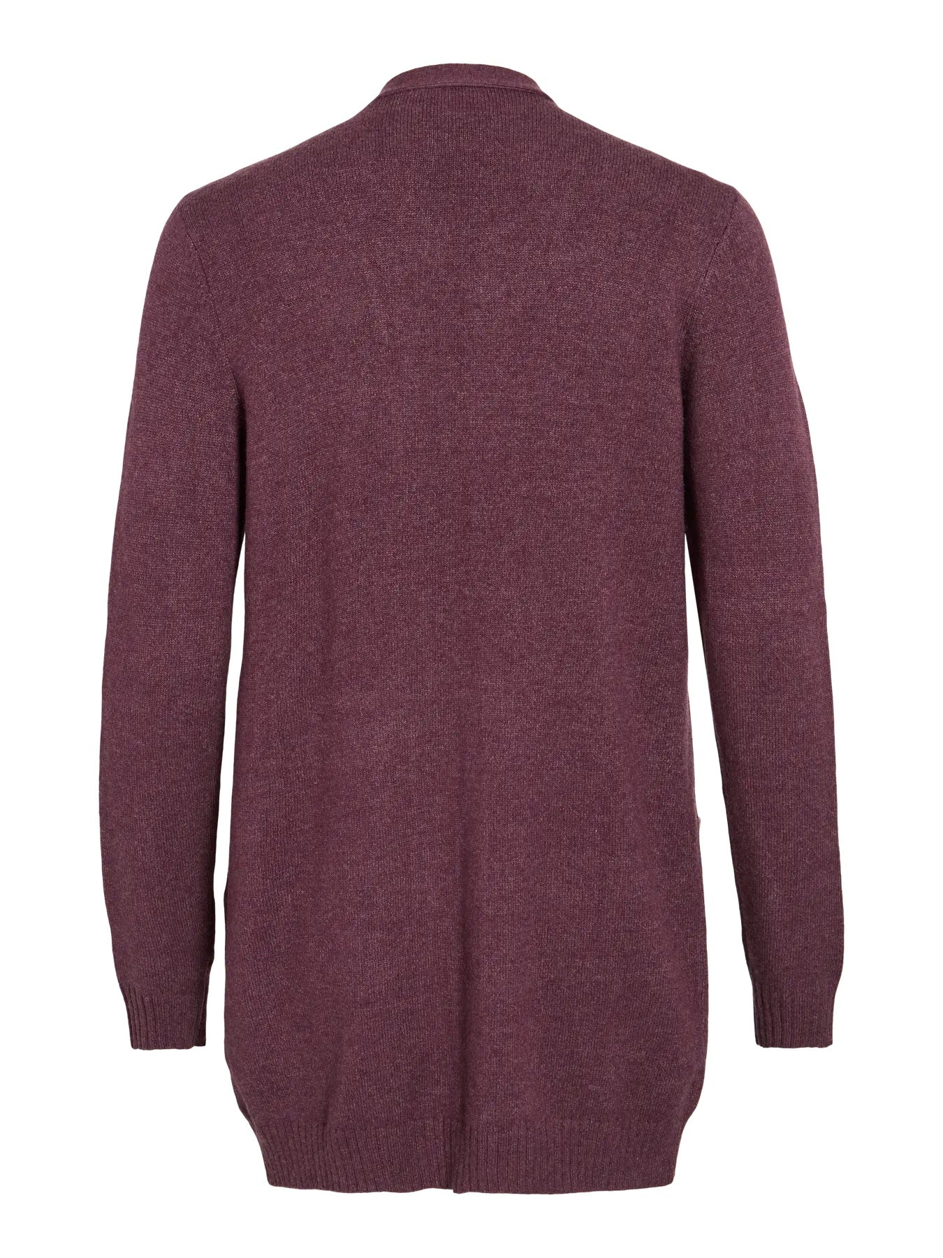 VILA VIRIL OPEN cardican  | Fig dark melange