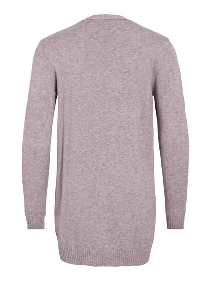 VILA VIRIL OPEN cardican  | Toadstool light MELANGE