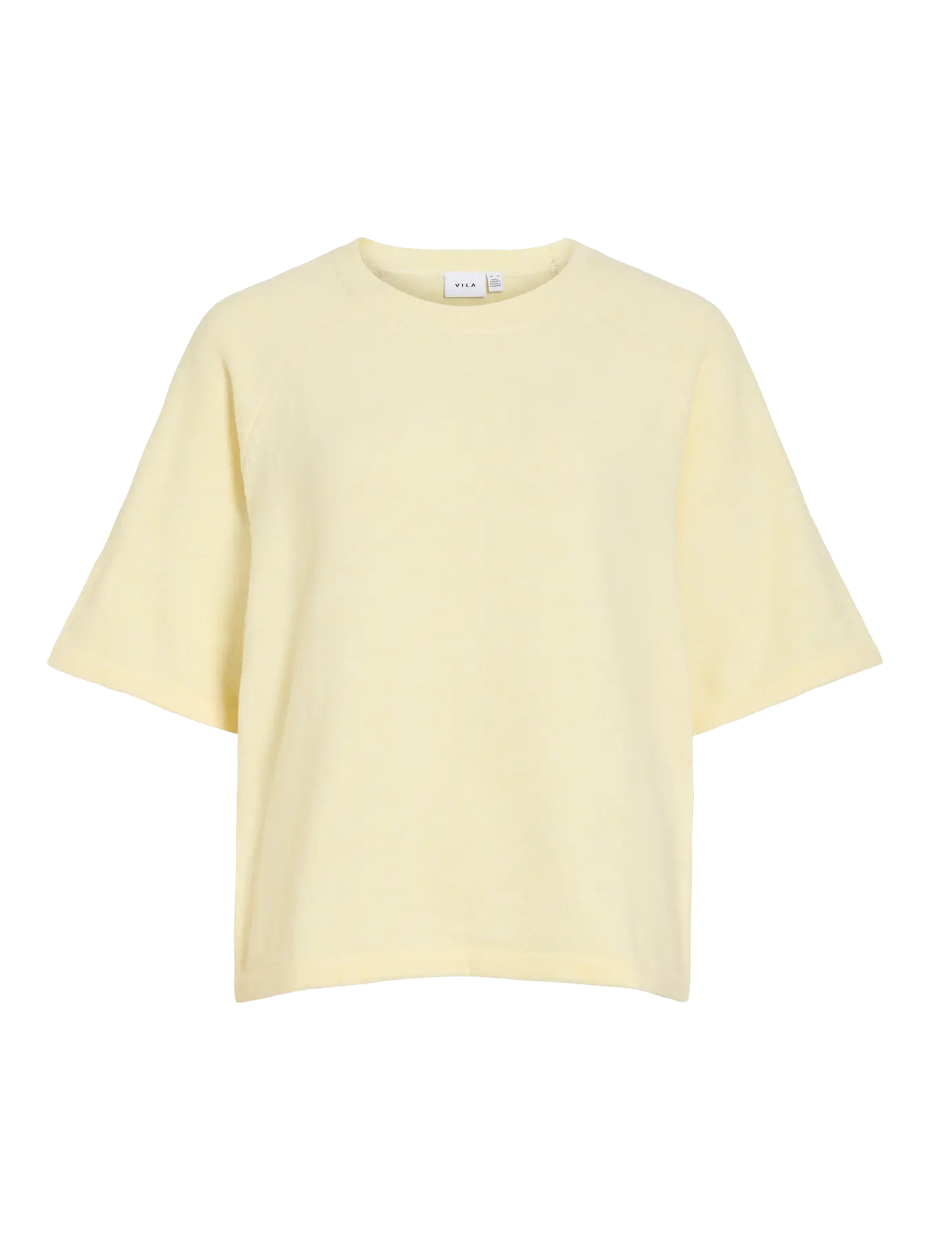 VILIGA 2/4 O-NECK KNIT TOP - NOOS - Yellow