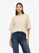 VILIGA 2/4 O-NECK KNIT TOP  - Birch