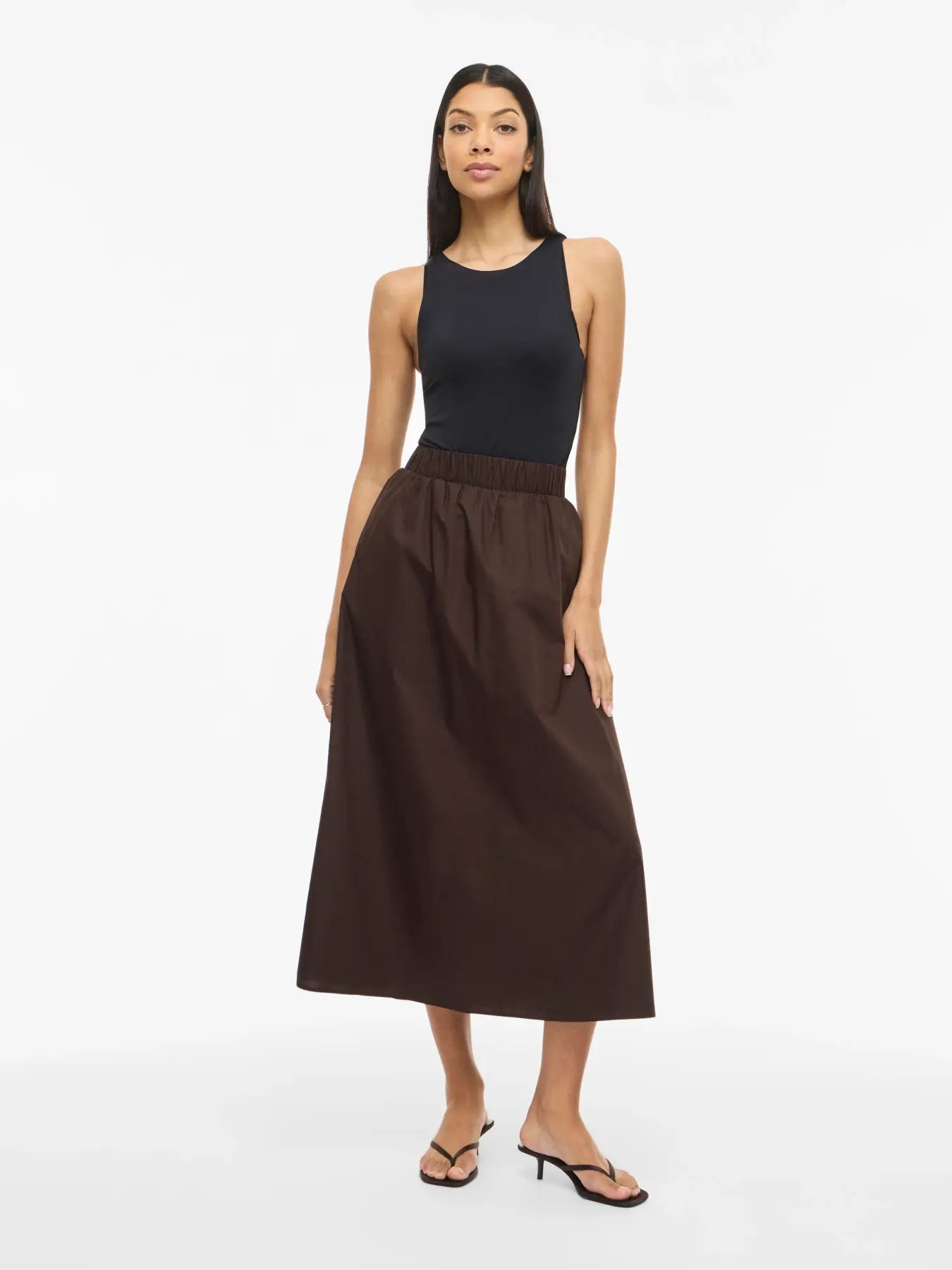 VISOPIE HHW ANKLE SKIRT - Coffee Bean