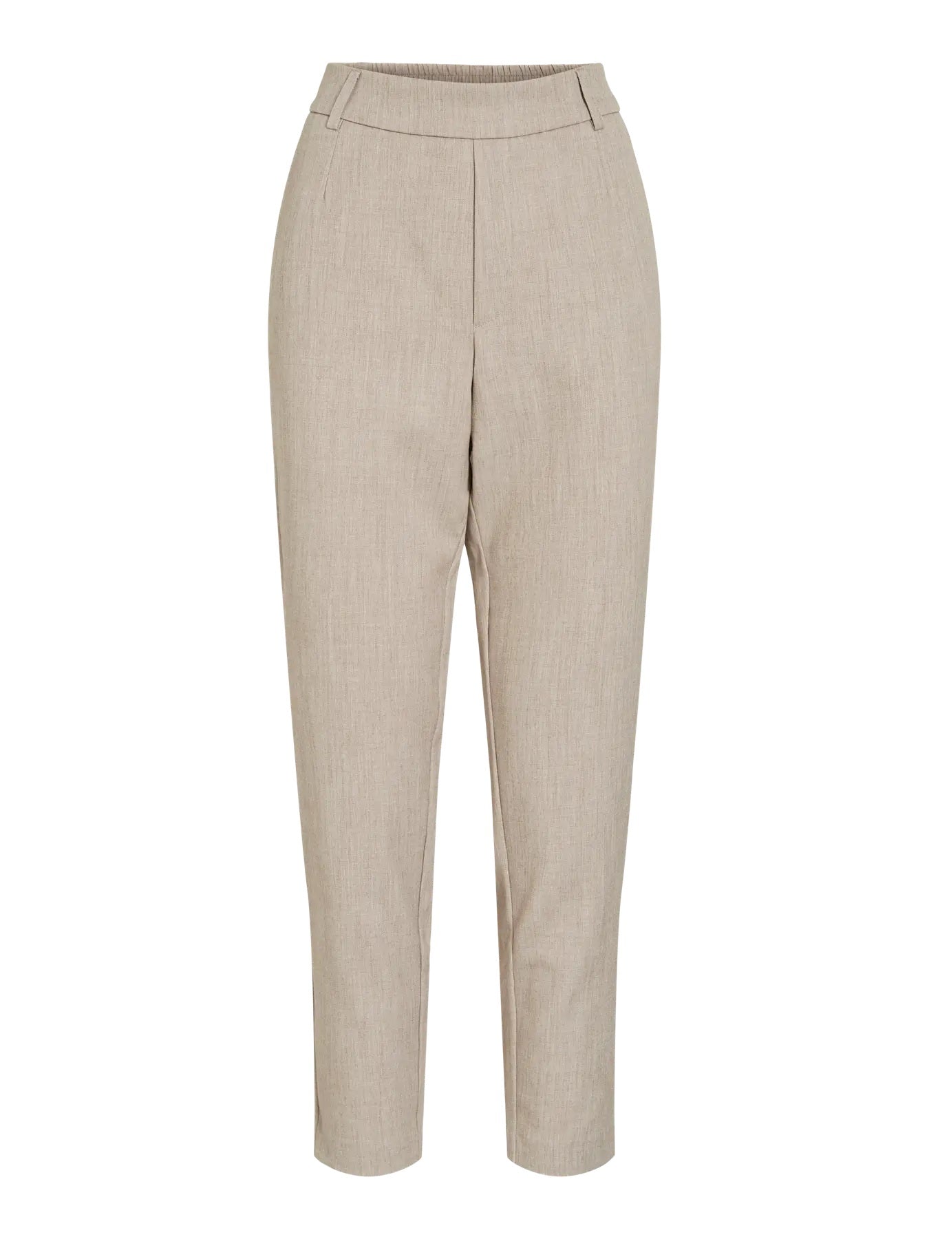 VILA VIVARONE HW SLIM PANT | Natural Melange