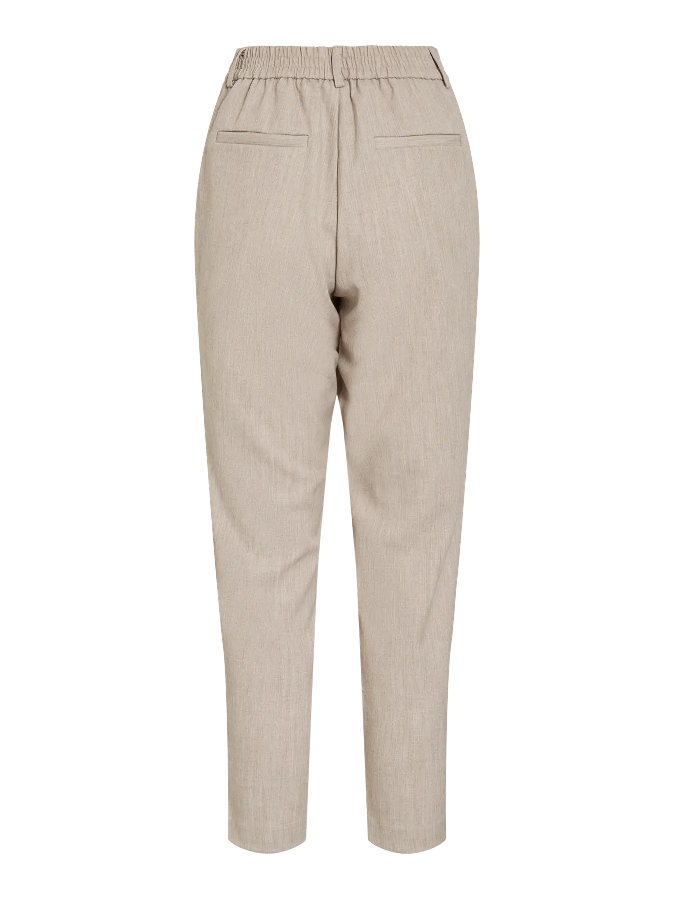 VILA VIVARONE HW SLIM PANT | Natural Melange