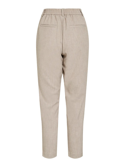 VILA VIVARONE HW SLIM PANT | Natural Melange