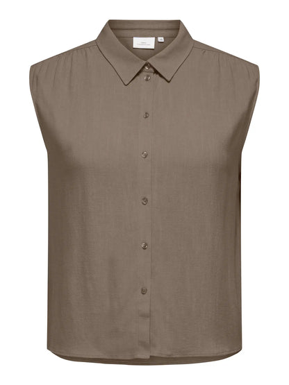 ONLY Carmakoma CARSIESTA S/L LINEN BL SHIRT PNT NOOS | Walnut