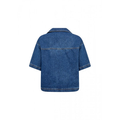 WASABI  wa-caia 12 bluse Medium Blue Denim