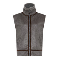 vest i immiteeret ruskind Humble MILEYHBS Vest Light brown combi
