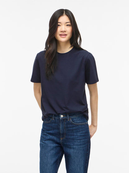 Vila - Vinora - T-shirt - Navy Blazer