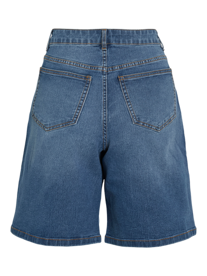 Vila - Vinus - Bermuda Shorts - Medium Blue Denim