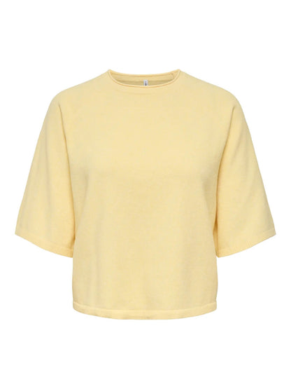 ONLY Carmakoma CARLOYAL 2/4 O-NECK PULLOV KNT NOOS | Sunlight Melange