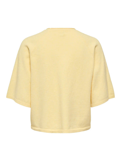 ONLY Carmakoma CARLOYAL 2/4 O-NECK PULLOV KNT NOOS | Pink Melange