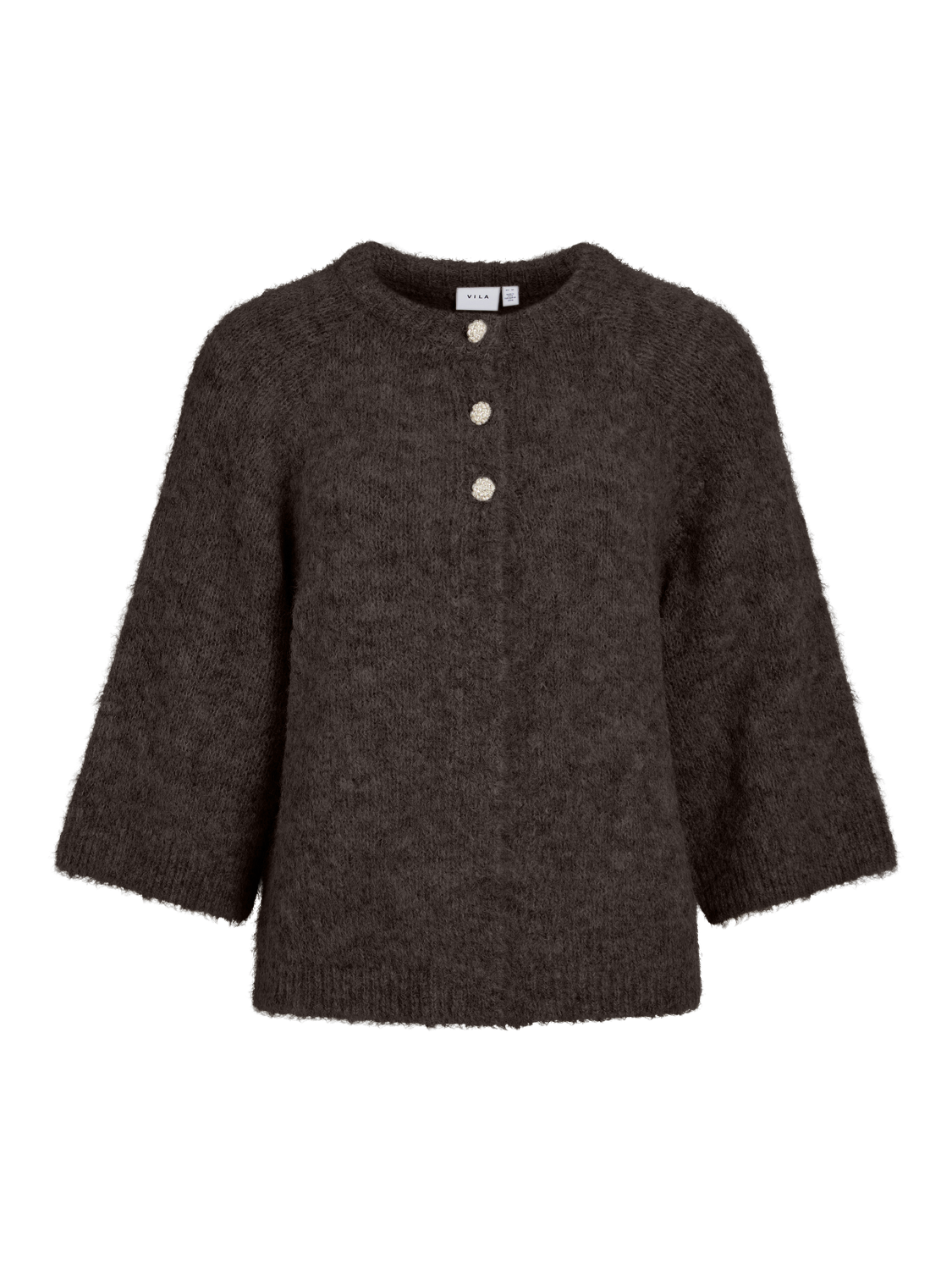 Vila - Vibows - Cardigan - Coffee Bean